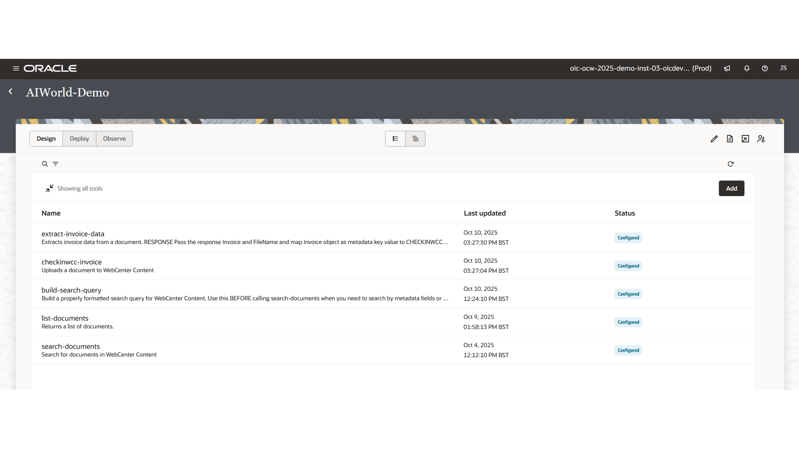 Building an Invoice Agent with OIC MCP & WebCenter Content