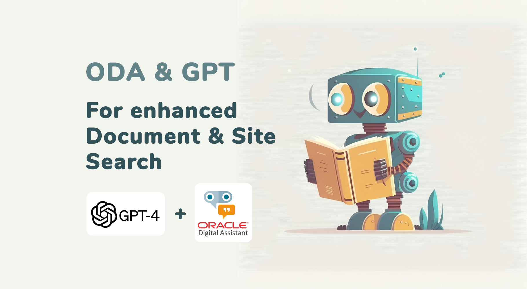 Oracle Digital Assistant and GPT For Document & Site Search..