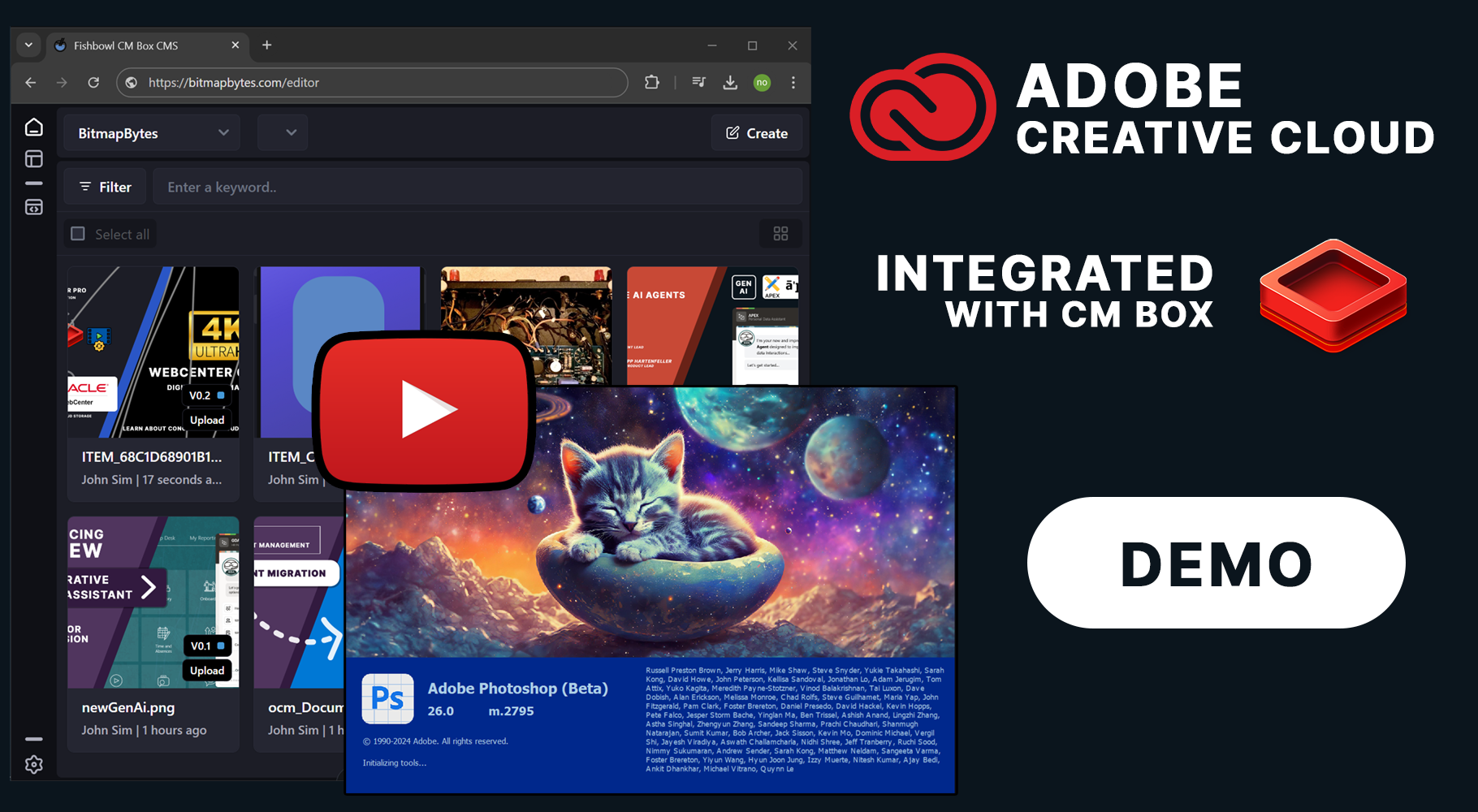 Adobe Creative Cloud Editing Experience from CM Box