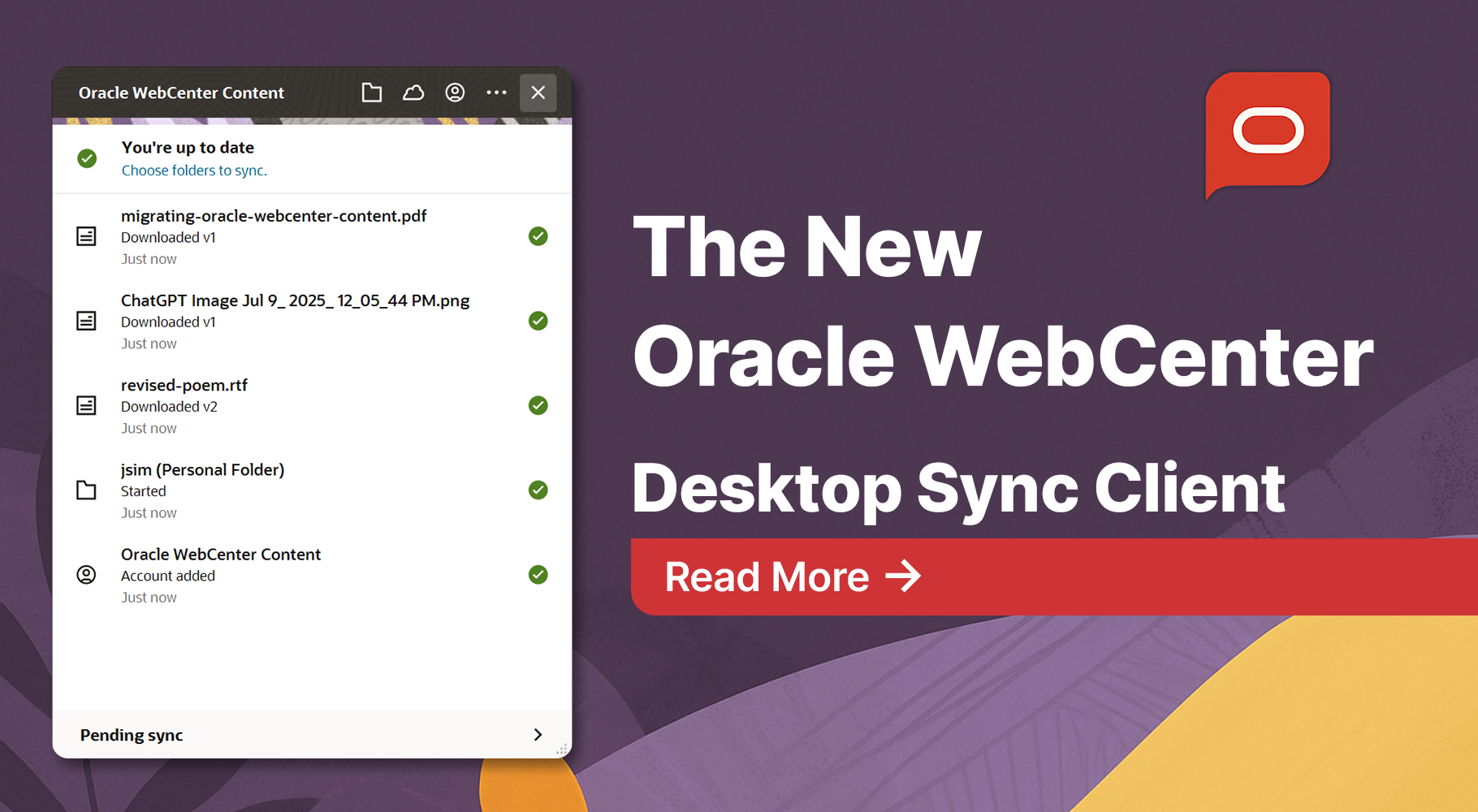 The New Oracle WebCenter Desktop Sync Client