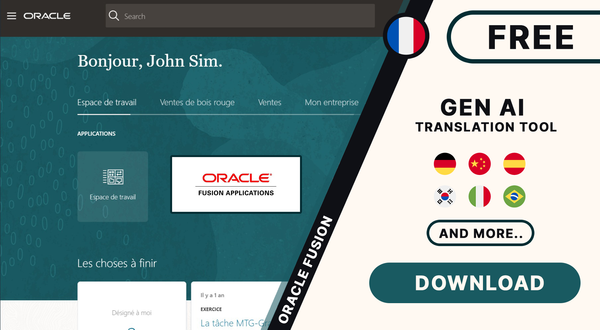 Translate the Oracle Fusion interface with a local LLM