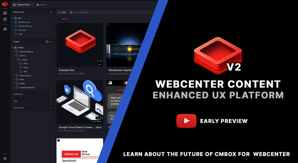 Next Generation Enterprise CMS/DAM experience designed for Oracle WebCenter Content